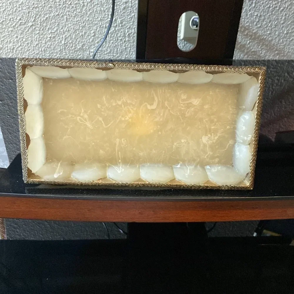 Vintage Elegant Gold and Cream Decorative Tray